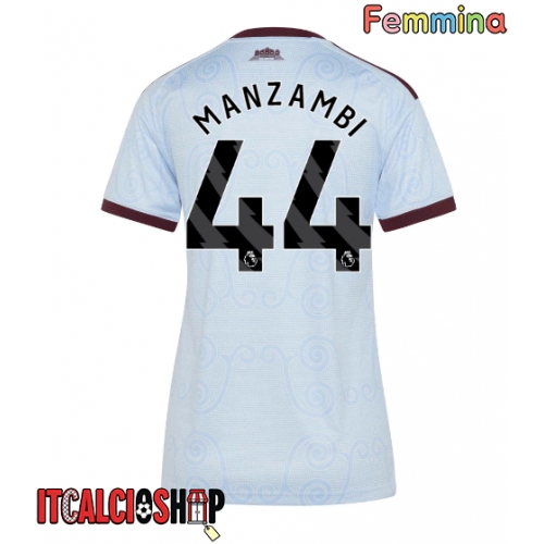 Aston Villa Johan Manzambi #44 Terza Maglia Femmina 2026-27 Manica Corta